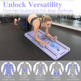 Multifunctional Abdominal Fitness Board Home Gym Exercise Board That Is Foldable, Lightweight Home Fitness Ab Roller Wheel