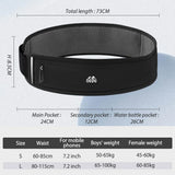 NEWBOLER Running Waist Bag Men Women Invisible Trail Running Belt Hydration Waist Pack Phone Holder Gym Fitness Marathon