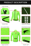 WOSAWE Men's Cycling Windbreaker Ultralight Reflective Windproof Jacket Men MTB Road Bike Wind Coat Long Sleeve Bicycle Clothing