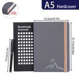 1Pc Daily Gratitude Wellness Journal For Mood Mental Health With Prompts Mindfulness Happiness A5 Reflection Notebook With Pen