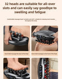 32 Massage Head Massage Gun Deep Tissue Muscle Professional Grade High Power Wireless High Frequency Vibration With Heating Gift