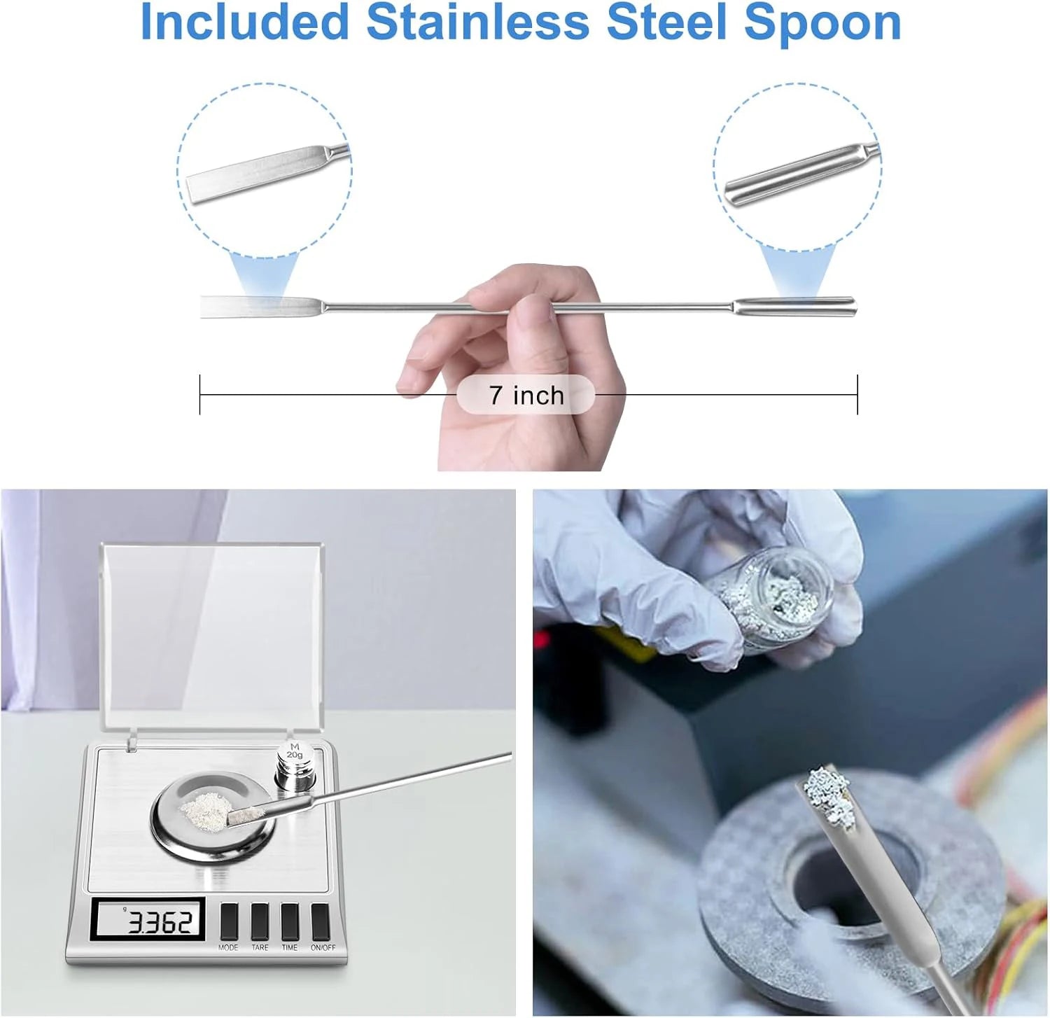 Smart Weigh GEM20 High Precision Digital Milligram Scale 50 x 0.001g Reloading, Jewelry and Gems Scale