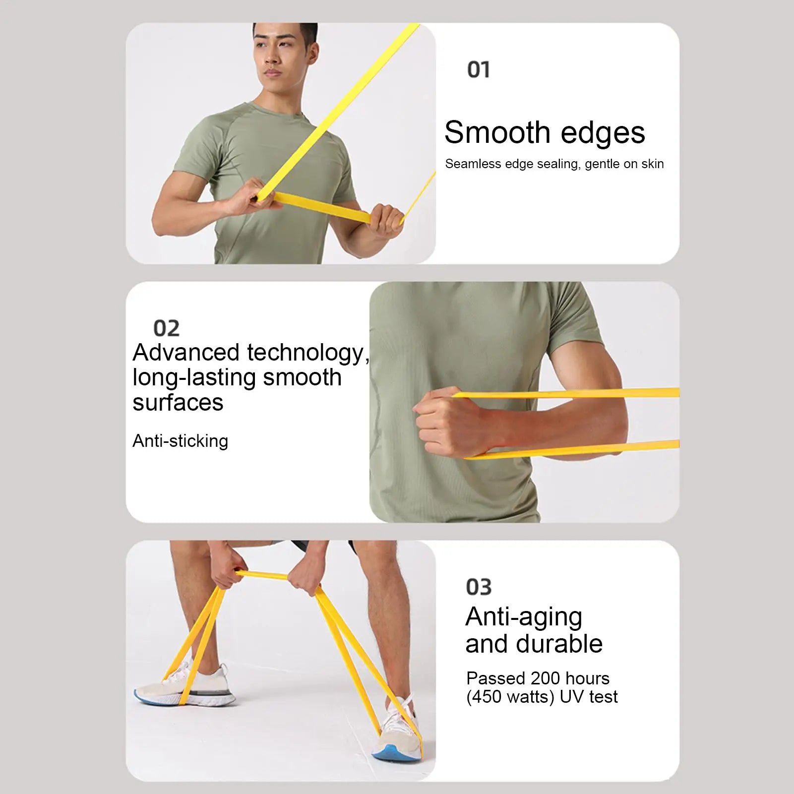 Exercise resistance band yoga assist Strap Elastic Stretching Fitness cord Pull Up Elastic Bands for Women Men Home Gym Pilates