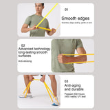 Exercise resistance band yoga assist Strap Elastic Stretching Fitness cord Pull Up Elastic Bands for Women Men Home Gym Pilates