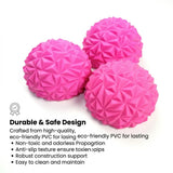 16cm Yoga Ball PVC Inflatable Massage Point Half Fit Ball Balance Trainer Stabilizer GYM Pilates Fitness Pineapple Massage Ball