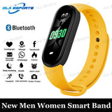 M7 Smart Watch Heart Rate Blood Pressure Monitoring AMOLED Screen Smart Wristband Fitness Tracker For Men Women Sport Bracelet