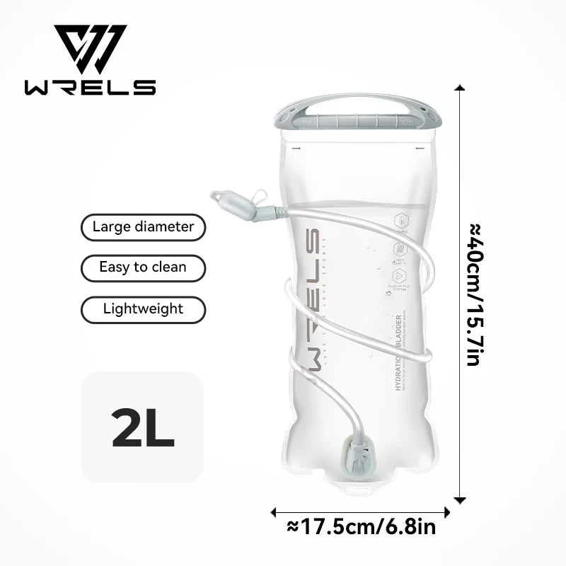 WRELS Hydration Pack Leak Proof Water Reservoir BPA Free Water Bladder Storage Bag Hiking 1L 1.5L 2L 3L Running Reservoir Bag