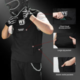 WOSAWE Multi-Pocket Men's Motorcycle Vest Sleeve-Less Jacket Motorcycle Rider Vest Reflective Warm Motorcycle Off Road Vest