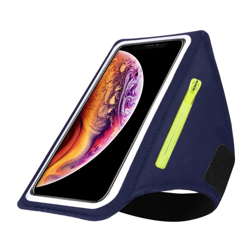 Running Armband for iPhone 17 16 15 14 13 Samsung S26 S25 S24 S23 with Card Slot Key Pockets Sports Arm Bands Cell Phone Holder
