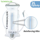 NEWBOLER  2L Water Bladder Hydration Pack Reservoir BPA Free PEVA Water Storage Bag for Camping Cycling Running Hiking