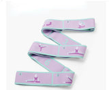 Yoga Stretching Belt Dance Stretching Band Elastic Yoga Resistance Bands Home Pilates Exercise Pull Strap Belt Fitness Sport