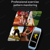 Smart Fitness Tracker Watch Heart Rate Monitor Sleep Steps Swim Waterproof Health Exercise Bracelet For Men Women Smartwatch New