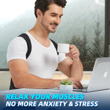 Back Brace Posture Corrector for Women and Men, Shoulder Straightener, Adjustable Full Back Support for Upper and Lower Back