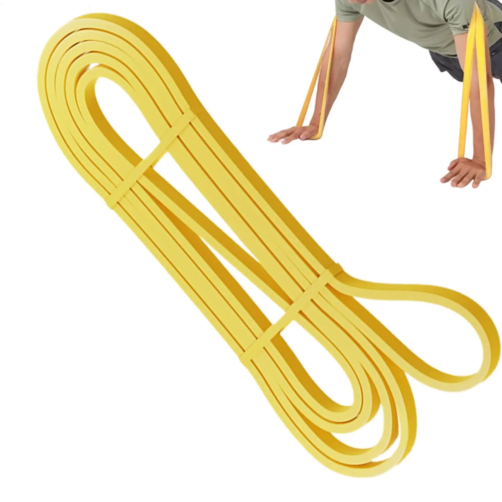 Resistance Workout Bands Set Elastic Strength Training & Stretching Equipment For Home Gym, Pilates Yoga, Arm Leg Chest Back