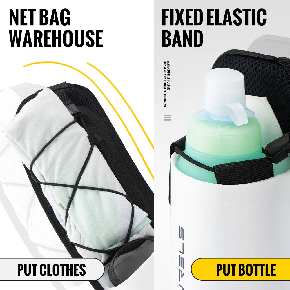Running Waist Bag Lightweight Hydration Sport Belt Bag Adjustable Hiking Cycling Bottle Bag Fanny Pack Trail Running Bag