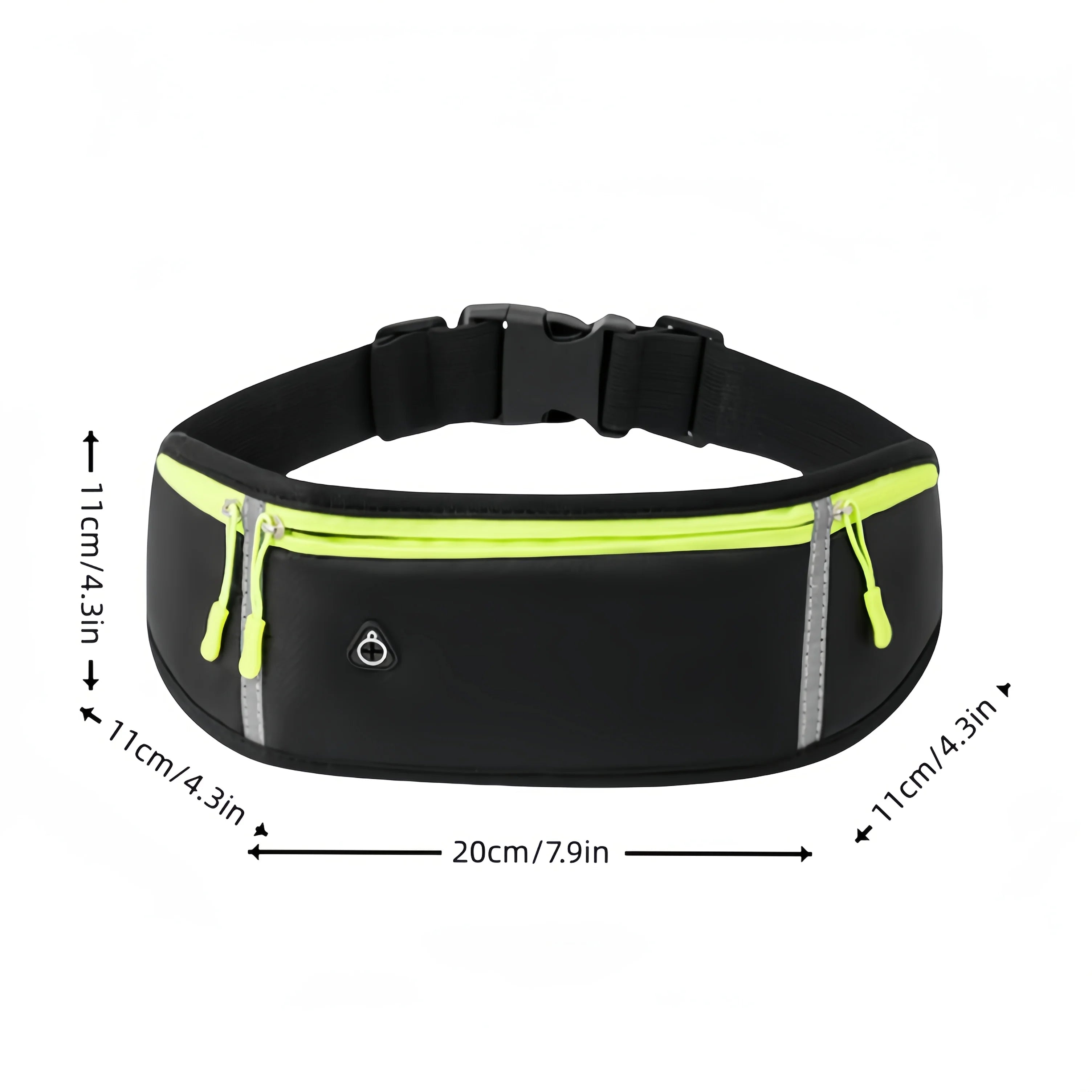 Slim-Fit Running Belt, Men's and Women's Fitness Waist Bag, Mobile Phone Holder Sports Waist Bag, for Running, Walking, Cycling, Camping, Gym