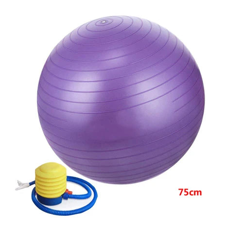 Balance Yoga Ball 55-75cm Fitness Yoga Ball,Anti-Slip & Anti-Burst Extra Thick Pregnant Birthing Ball with Air Pump