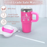 Personalized of Name 14Oz SUS304 Travel Cup Customization Water Bottle with Straw Suitable for Birthday Gifts Sport Water Bottle