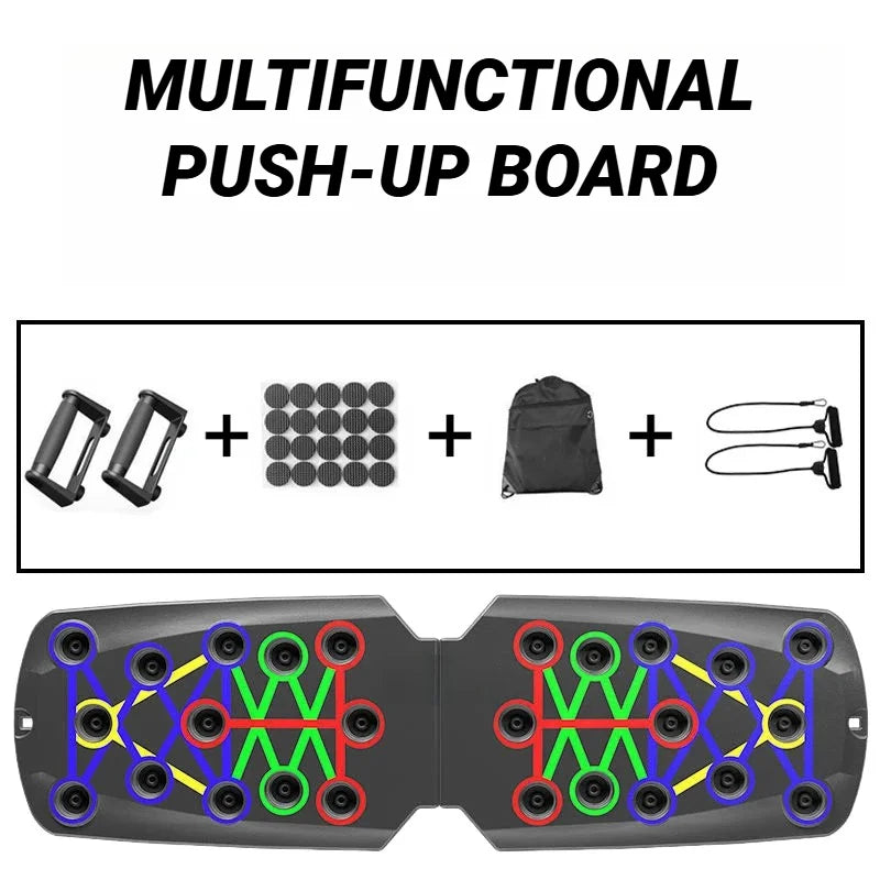 Portable Multifunctional Push-up Board - Fitness and Muscle Training Device Home Workout Set Foldable Push Up Bar Resistance
