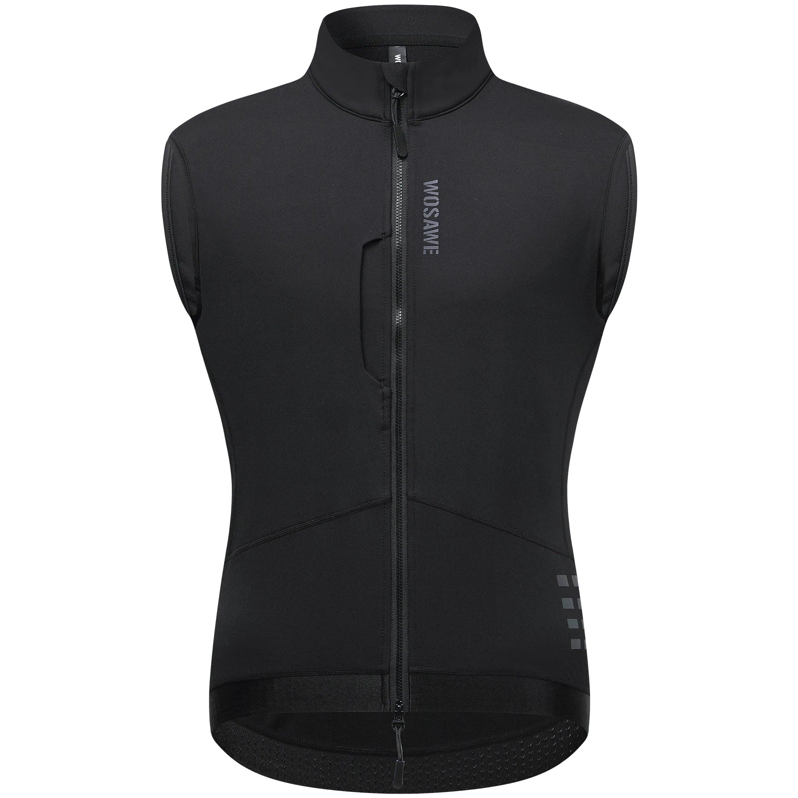 WOSAWE Multi-Pocket Men's Motorcycle Vest Sleeve-Less Jacket Motorcycle Rider Vest Reflective Warm Motorcycle Off Road Vest