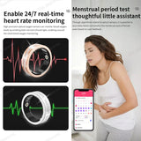 Diamond Fashion Women Smart Ring With Box IP68 Waterproof Lady ring Heart Rate Health Monitor Sports Pedometer Fitness Rings New