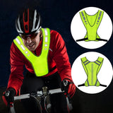 Reflective Running Vest Safety Security Vest Gear with Pocket for Men Kids Work clothes Men for Walking Running Cycling Jogging