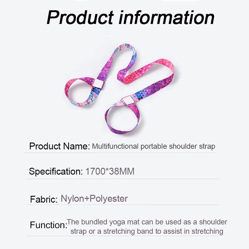 New Yoga Mat Strap for Yoga Stretching Band Elastic Bands Ballet Yoga Band Elastic Band for Fitness Material Gym YJS01