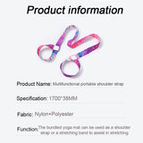 New Yoga Mat Strap for Yoga Stretching Band Elastic Bands Ballet Yoga Band Elastic Band for Fitness Material Gym YJS01