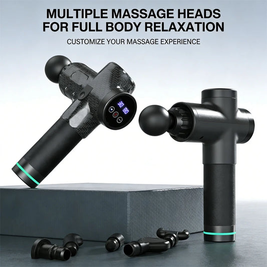 Deep Muscle Fascia Gun Electric Impact Massage Gun For Body,Neck,Back and Legs,Muscle Relaxation Massager Touch Screen 30 Levels