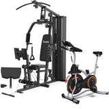 148LB Multifunctional Home Gym Full Body Workout Equipment Cable Pulley System Strength Training Fitness Exercise Machine Set