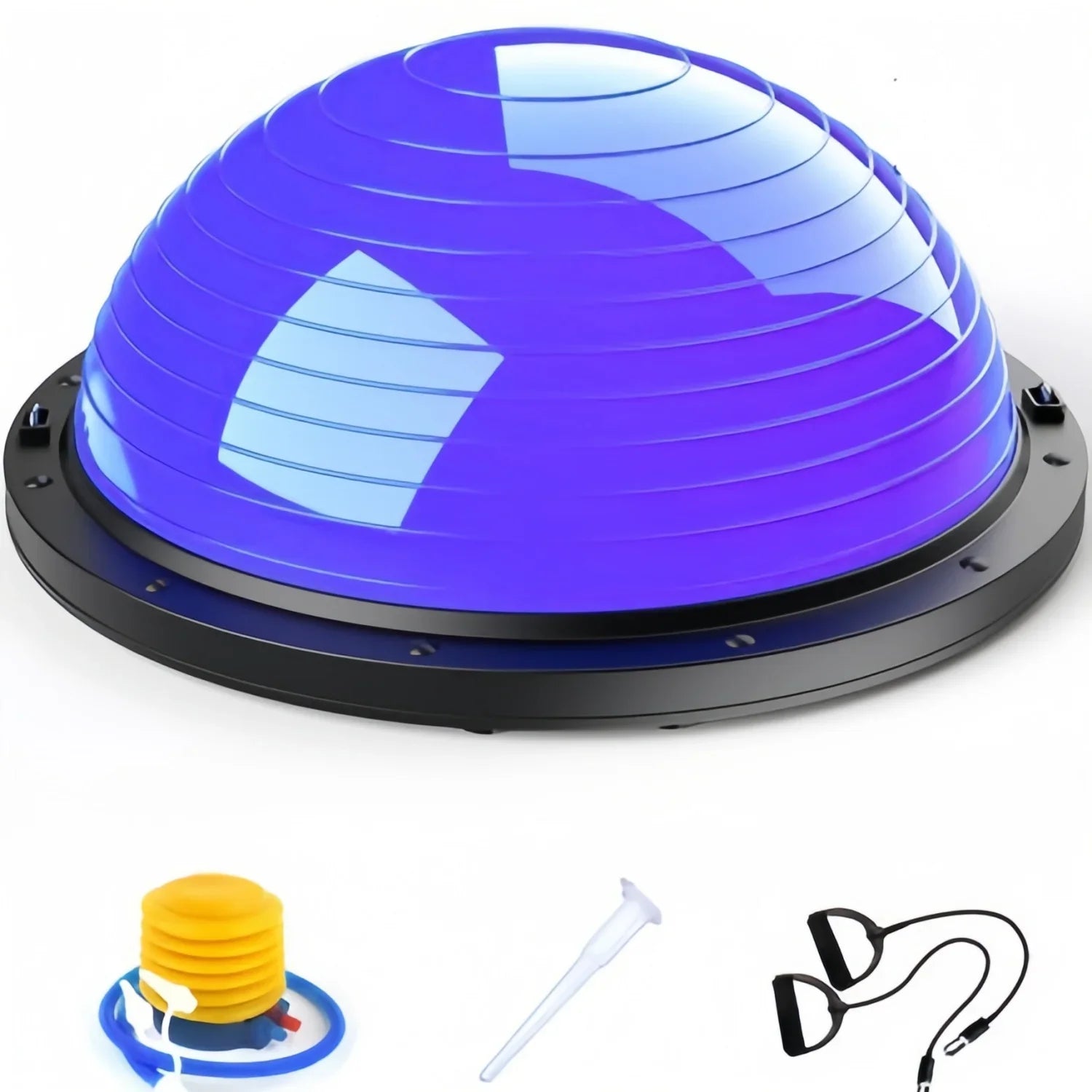 46cm High Quality Yoga Balance Ball Strong Half Home Gym Fitness Ball Explosion-Proof Pilates Fitball Wave Speed Ball