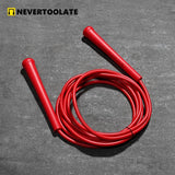 6mm thick PVC jump rope 140 gram 80A with core thread vinyl cord rope 15.5cm long handle NEVERTOOLATE  hitt exercise fitness