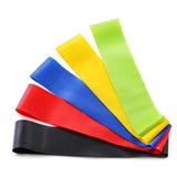5Pcs Resistance Bands Set Mini Loop Elastic Rubber Fitness Equipment Home Workout Strength Training Yoga Pilates Mobility Gym