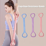 Yoga Fitness Elastic Rope Silicone Resistance Band Arm Back Shoulder Workout Gym Sports Exercise Strap Home Fitness Accessories