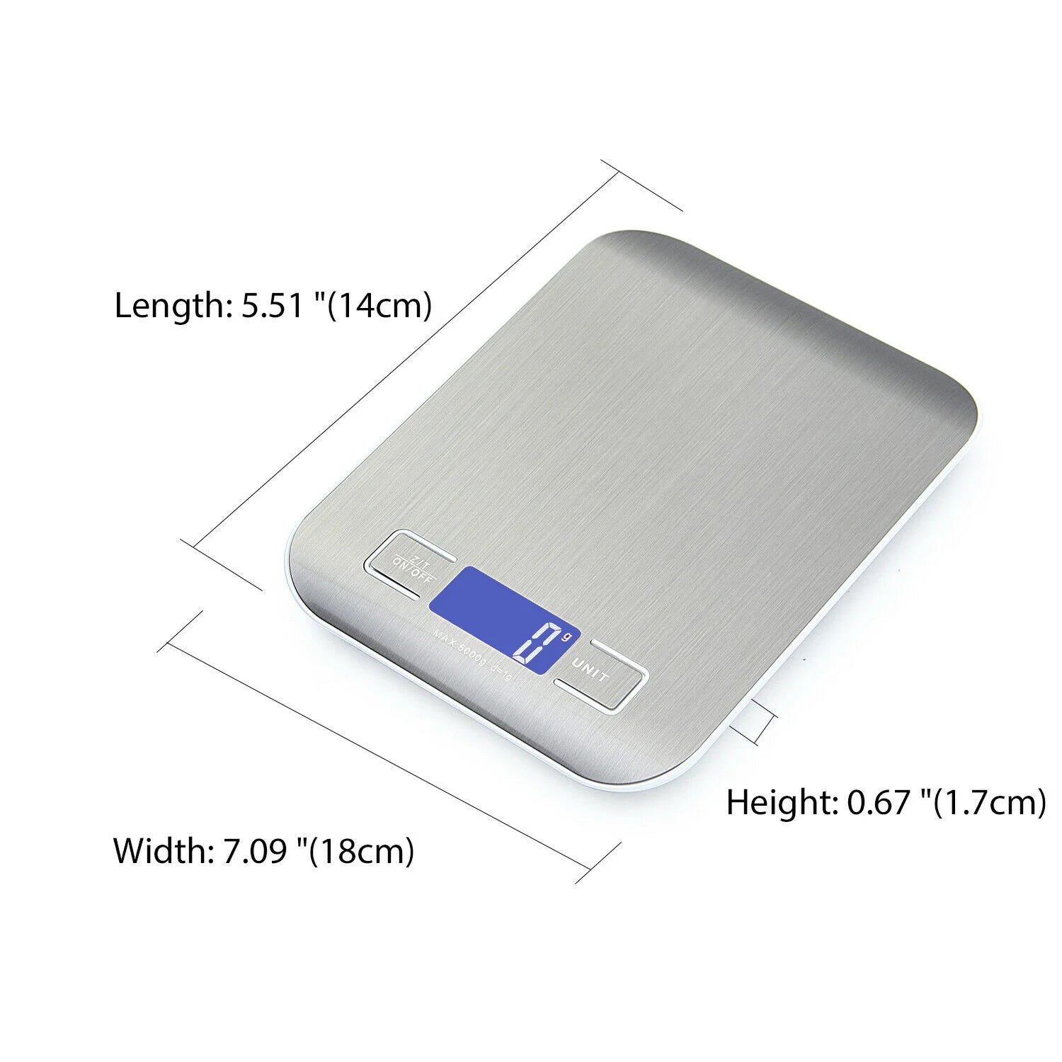 10/5Kg Kitchen Digital Scale Usb/Battery Charging Electronic Smart Balance LCD Mini Precision Weight Scales For  Food Cooking