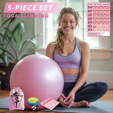 5pcs Yoga Ball Set for Gymnastics, Balance Training, Body Shaping and Thickening Durable Fitness Balls Home Fitness Supplies