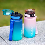 Gradient Sports Water Bottle with Time Marker - Leak-Proof, Durable PC Material for Cycling, Running & Fitness