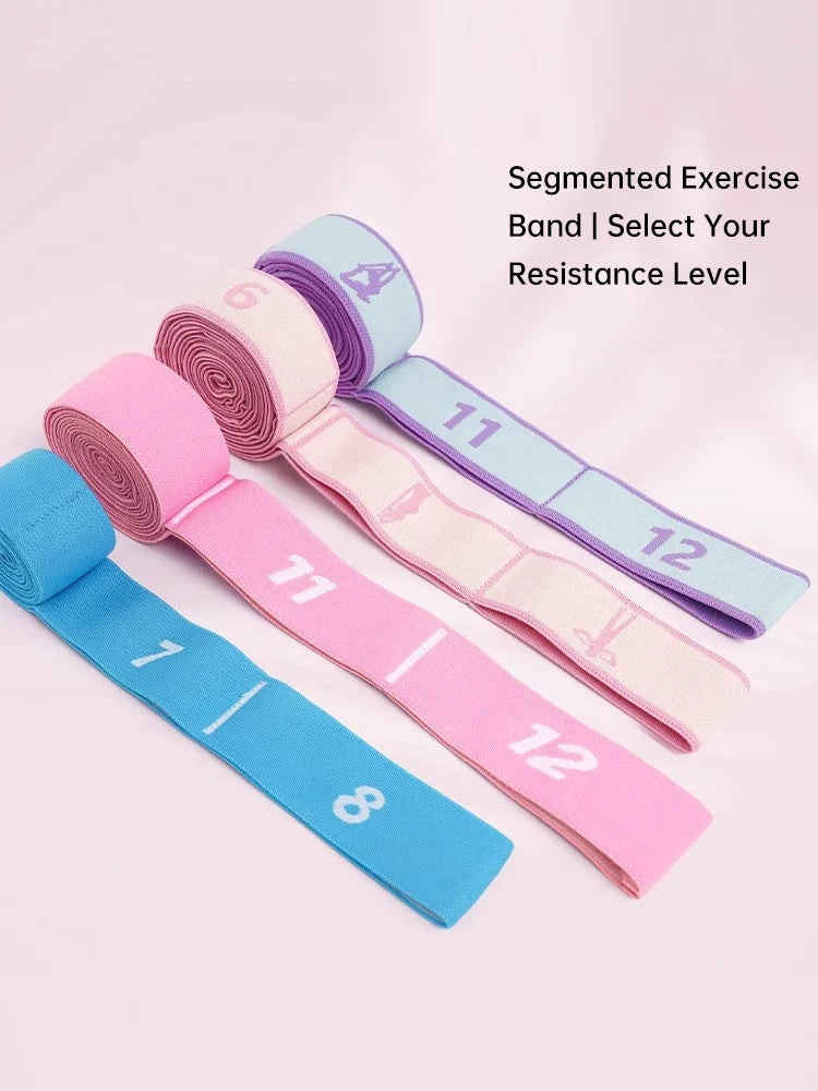 Kids Dance Stretch Band, 8/10/12-Segment Ballet Practice Elastic Band for Children, Latin Jazz Stretching Resistance Training