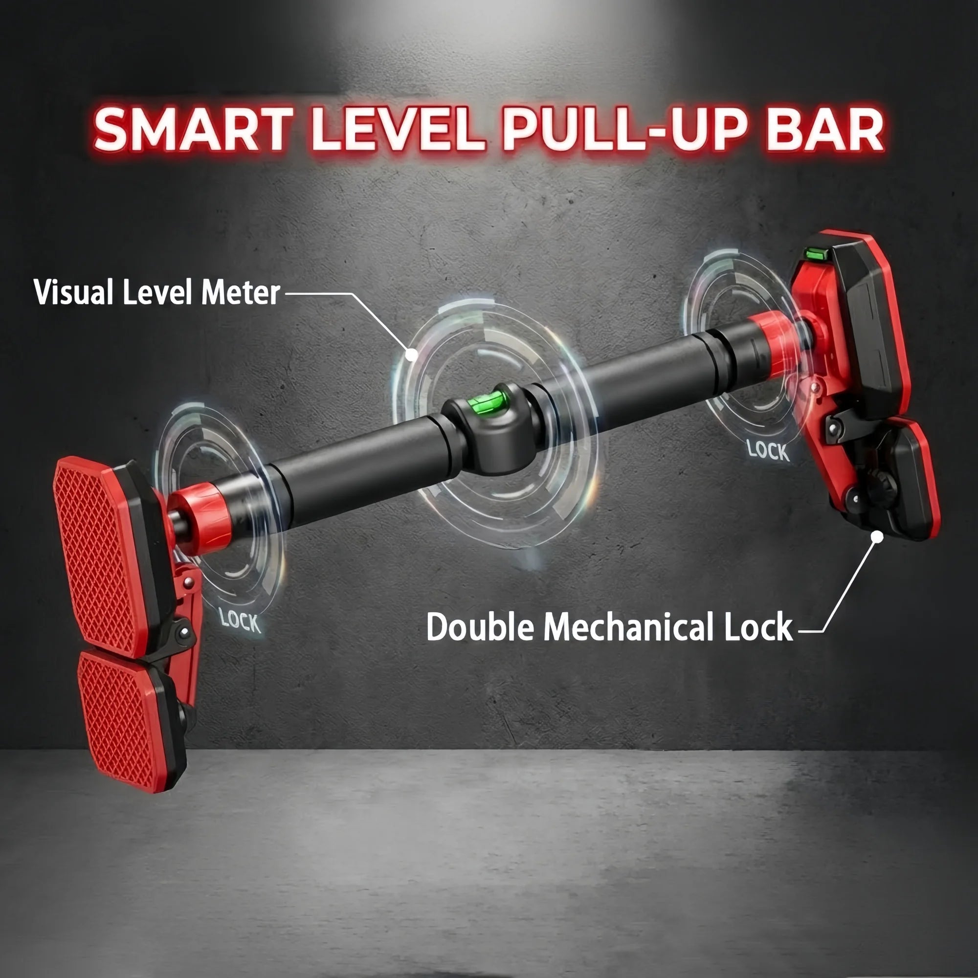 Adjustable Telescopic Door Pull Up Bar, Non-Slip, for Home & Gym Strength Training, Durable Fitness Equipment for Men and Women