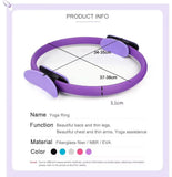 Yoga Fitness Ring Pilates Ring Women Girl Exercise Home Resistance Elasticity Yoga Gym Workout Pilates Circle Yoga Circle  ﻿