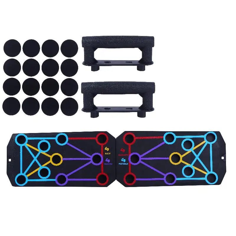 New 1Set Multifunctional Thicken Push Up Board Fitness Muscle Home Gym Push Up 20 Holes Push Up Stand.