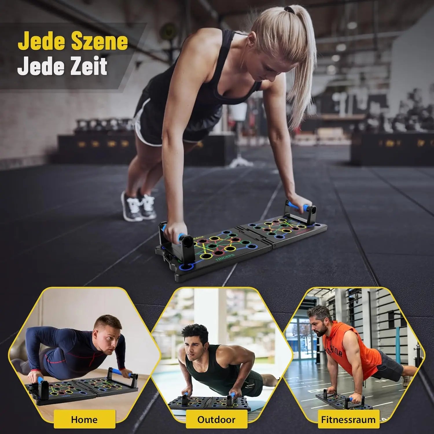 Push-up Handles Push-ups Board Push-up Up Board Chest Trainer Men Fitness Equipment Home Calisthenics Equipment Fitness accessories Push-up Board with Counting Timer Function
