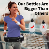 1PCS Multipurpose Running Belt with Integrated Water Bottles, Water Bottle Holder, Running Pouch Belt for Hiking, Climbing