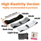 Basic Fabric Resistance Hip Booty Bands Glute Thigh Elastic Workout Bands Squat Circle Stretch Fitness Strips Loops Yoga Gym