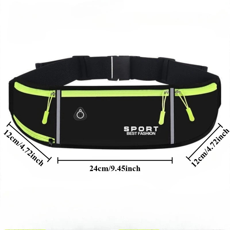 Fanny Pack for Women Men, Slim Running Belt Waist for Running Sports Hiking Traveling Cycling Workout, with Water Bottle Pocket