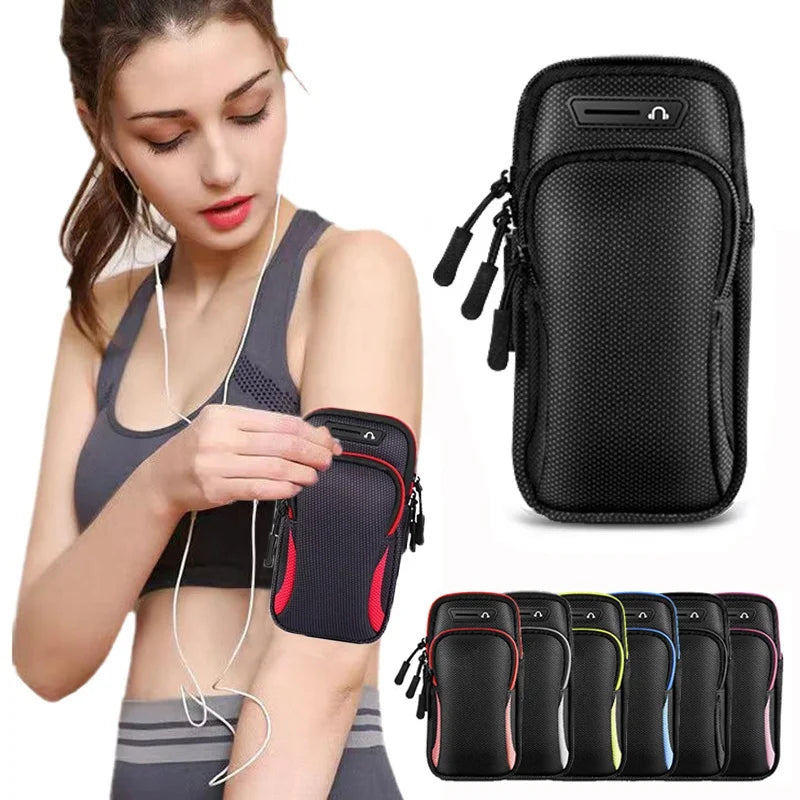 Universal Armband Outdoor Waterproof Fitness Running Sport Arm Cell Phone Holder With Headphone Jack Mobile Phone Bag For iPhone