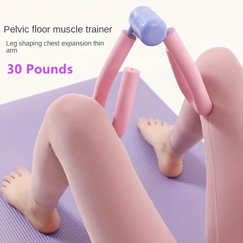 Pelvic floor muscle training and repair device, a universal tool for home use, postpartum recovery and leg beauty device, pelvic