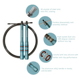 MOGOLD Professional Jump Rope - High-Quality Steel Cable & Lightweight Comfort Handles for Aerobic & Fat-Burning Workouts