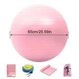 5pcs Yoga Ball Set for Gymnastics, Balance Training, Body Shaping and Thickening Durable Fitness Balls Home Fitness Supplies