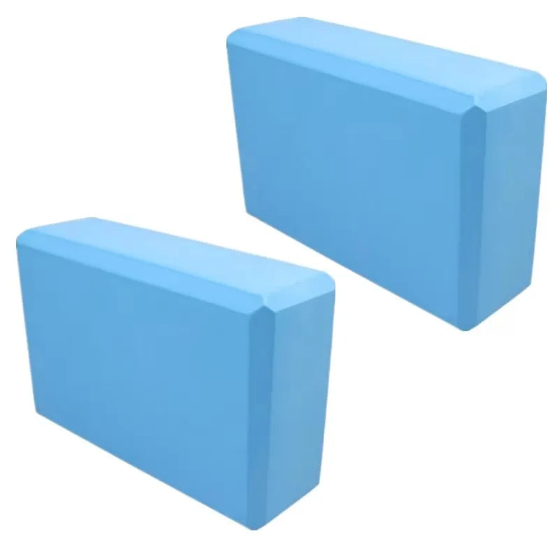 2PCS Gym Foam Brick Training Exercise Fitness Equipment Dance Yoga Auxiliary Tool Stretching Body Shaping EVA Yoga Blocks